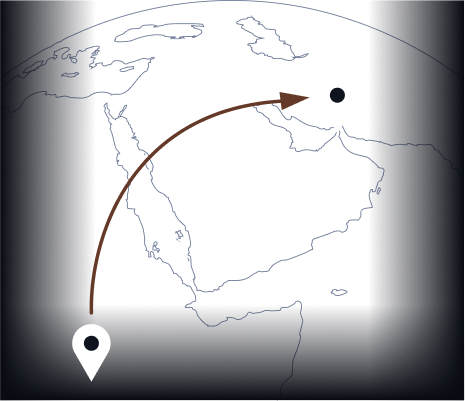 DRC to UAE supply chain route